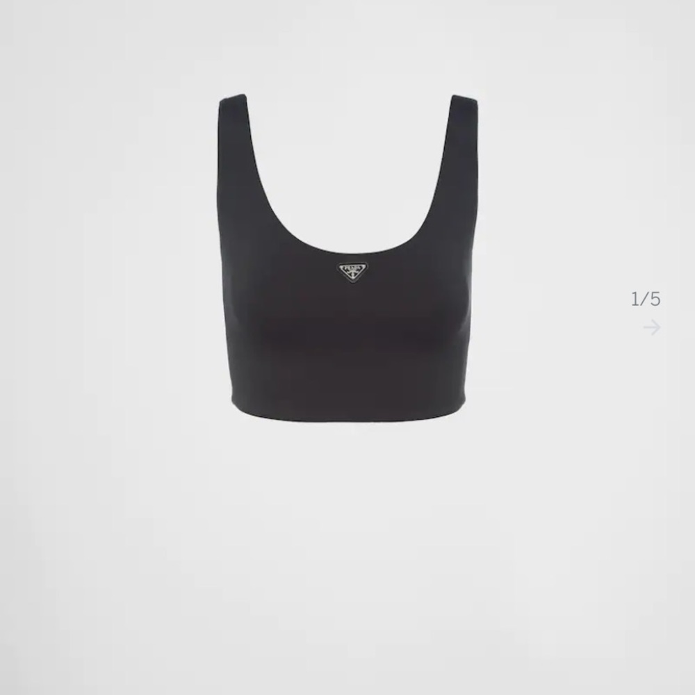 Prada nylon tank top crop